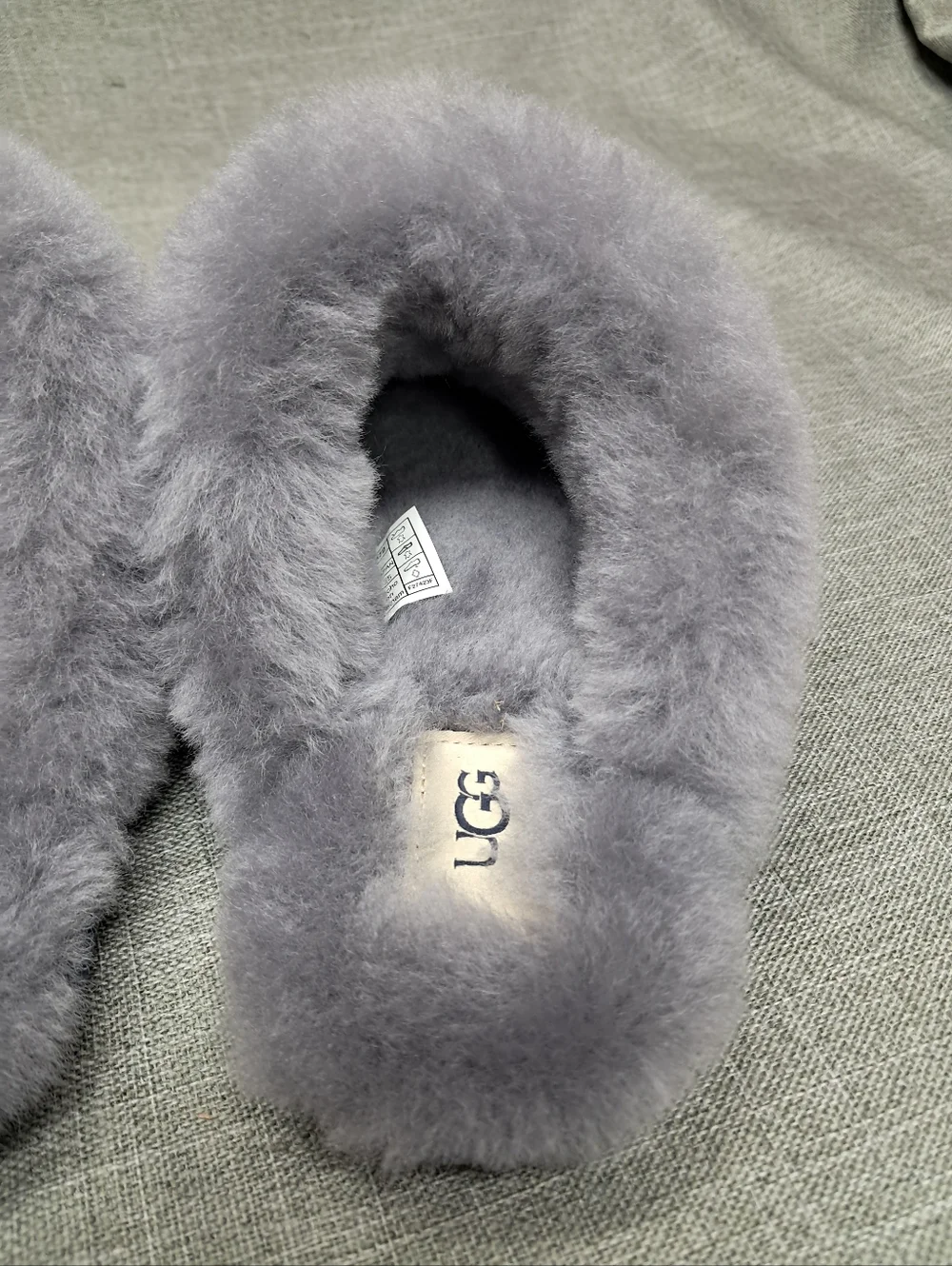 UGG Scuffette ii Navy/Grey Suede Slip On Slippers Womens Size 8 - Picture 12 of 14